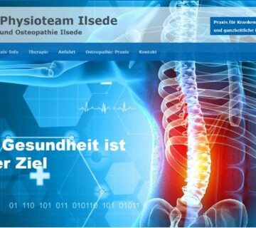 Website Physioteam-Ilsede