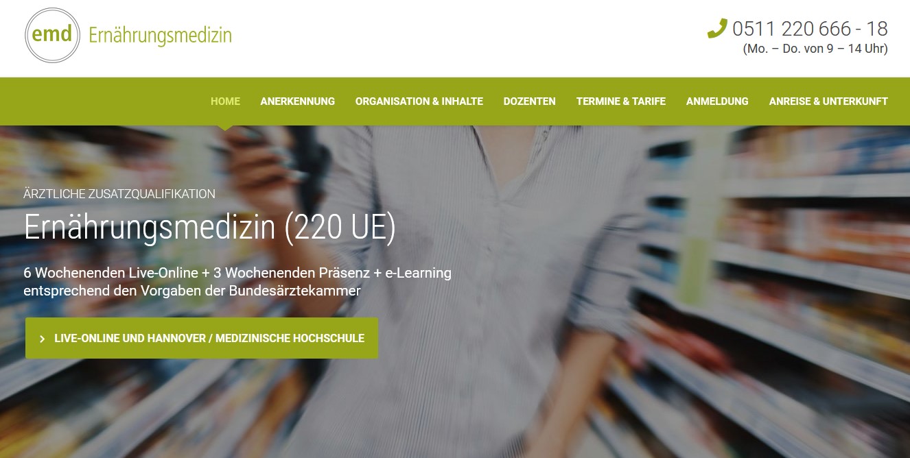 Weiterbildung Ernährungsmedizin
