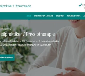 Ausbildung Sektoraler Heilpraktiker Physiotherapie